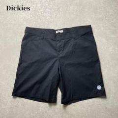 Dickies ワークショーツ ブラック フォルクスワーゲン企業刺繍ロゴ 古着
