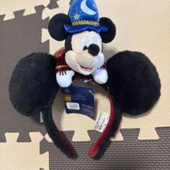 香港ディズニー　ミッキーマウス弟子　ファンダジア光るカチューシャ 香港ディズニー 魔法使いの弟子ミッキーファンダジア光る