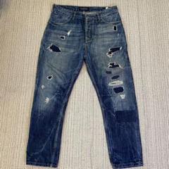 【良品】Scotch & Soda ダメージ加工 ストレートデニム　W32のサムネイル