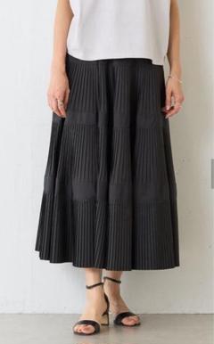 新品未使用☆Beardsley ビアズリー　プリーツティアードスカート　黒 BEARDSLEY スカート プリーツティアードスカート : ZOZOTOWN