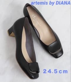 美品＊artemis by DIANA スクエアトゥパンプス