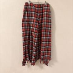 FACETASM ファセッタズム フリンジ チェック パンツ ワイド カシミヤ FACETASM ファセッタズム フリンジ チェック パンツ ワイド カシミヤ