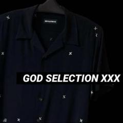 GOD SELECTION XXX オープンカラーシャツ レーヨン BLK M