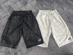YONEX ハーフパンツ ボタニカル柄 ブラックホワイト 2枚セット 美品 ＳＳ YONEX ハーフパンツ ボタニカル柄 ブラックホワイト 2枚セット