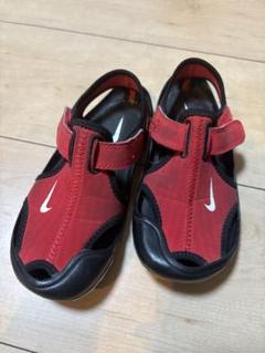 Nike 赤黒 サンダル17cm子供キッズ