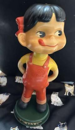 P37 レトロ　希少品❗️ 洋菓子&レストラン首振りペコちゃん人形　ペコちゃん人形 レア‼️年代物ペコちゃん人形！（レア 当時物 希少 不二家 ペコ