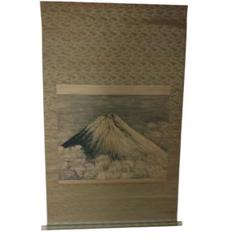 紙本　越後　高橋五仙子　富士山　水墨画　掛軸 紙本 越後 高橋五仙子 富士山 水墨画 掛軸 - メルカリ