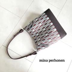 ミナペルホネン 大きめショルダーバック 新作pomppia (bro
