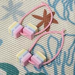 アルバローザ ガラスヘアゴム　オレンジ　新品未使用タグ付き アルバローザ ガラスヘアゴムオレンジ新品未使用タグ付きシド