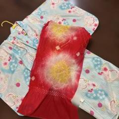 ✨子供浴衣✨110サイズ✨兵児帯付き✨