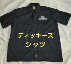 ディッキーズ ワークシャツ ロゴ 工具 2XL 黒 USA古着 半袖 シャツ Dickies シャツ 「Dickies」ワークシャツ（半袖 ）/ワイド