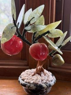 天然石 桃の木　縁起物 天然石 桃の木 縁起物