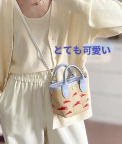Longchamp パニエ カゴバッグ XS ロンシャン スカイブルーll