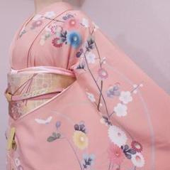 ❰6162❱ フルセット　訪問着　袋帯　帯締　帯揚　七五三　お宮参り　正絹　着物 6162❱ フルセット 訪問着 袋帯 帯締 帯揚 七五三 お宮参り 正絹