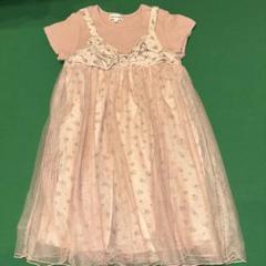 シューラルーピンク　花柄ワンピース