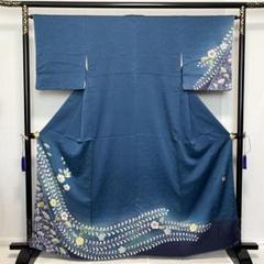 D402 訪問着　吉野一廉　辻ヶ花　正絹　着物　袷　未使用極美品のサムネイル