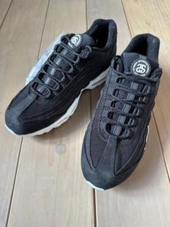 レア　新品未使用 ステューシー×ナイキ エアマックス95 Black WHITEのサムネイル