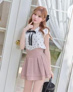 新品未使用　ミシェルマカロン　ミニスカート　くすみピンクMサイズ ミシェルマカロン Mサイズ くすみピンク 美脚スカート - メルカリ