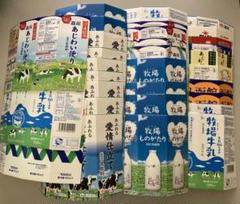 牛乳パック 33枚 上下切り落とし 解体済