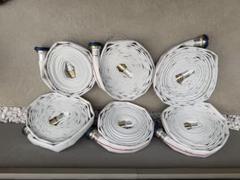 消防ホース　防災関連65A 20m 2本セット（国検認定）　散水　訓練などに 国家検定品 2025年度製】 65A X 20m 消防 消火 ホース ロケット