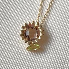 TAKE-UP 誕生花ジュエリー 8月 ヒマワリネックレス caro fiore