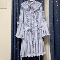 physical drop 姫袖ドレス　ワンピース　水色　サックス physical drop 姫袖ドレス ワンピース 水色 サックス - メルカリ