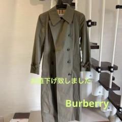 超希少☆ BURBERRYS 金ボタン ステンカラーコート ノバチェック 紺 ...
