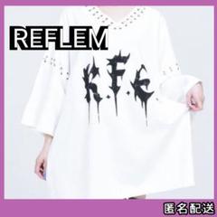 REFLEM レフレム リングピアス付き Tシャツ トップス ホワイト