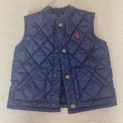 ポロ ラルフローレン ダウンベスト リバーシブル 刺繍ロゴ モス
