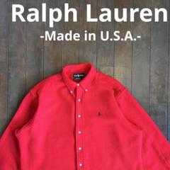 USA製！！【Ralph Lauren ラルフローレン】ウールボタンダウンシャツ