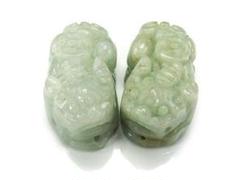 本翡翠　貔貅ペア　新品 0336 Amazon.co.jp: 石街 ヒスイ 本翡翠 ヒキュウ 天然石 AAA