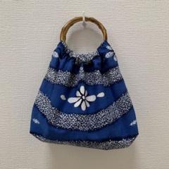 ゆかた地のリングハンドルバッグ！