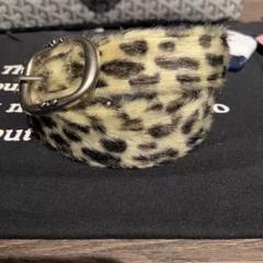 激安ブランド leopard Y2K fur メルカリ - AFB ファーベルト レオパード belt 小物