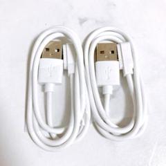 ⭐️ スマートウォッチ充電ケーブル マグネット充電コード ホワイト 2本