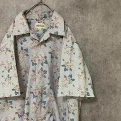 90s vintage 柄シャツ　半袖　開襟　メンズ　M 古着 個性派　A1