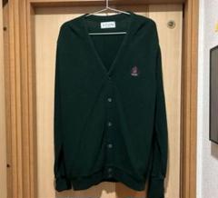 USA　ヴィンテージ　カーディガン　グリーン　胸元ワンポイント　IZOD 80s IZODカーディガンUSA製ヴィンテージ - メルカリ
