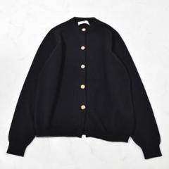 英国製 バランタイン BALLANTYNE カシミヤ カーディガン 黒 42
