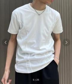 Chikashitsu+ compact stitch rib Tシャツ