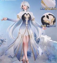 三分妄想　フォカロルス　水神　コスプレ衣装フルセット 三分妄想 原神 コスプレ 水神 フォカロルス 神Ver 衣装
