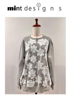 mintdesigns SPARKLE SWEAT 白スウェット mintdesigns SPARKLE SWEAT 白スウェット