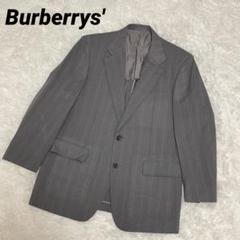Burberry ダークグレー ストライプ テーラードジャケット 2025年最新】BURBERRY 柄：ストライプ テーラードジャケットの
