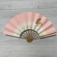 B【美品】日本舞踊用 ピンクの舞扇子 舞扇子 舞踊 扇子 化粧箱入り 舞扇 踊り 祭り 日本舞踊 日舞 桜