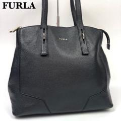 FURLA フルラ PERLA ペルラ ハンドバッグ トートバッグ レザー 黒