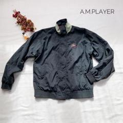 ヴィンテージ　古着　A.M.Player　ナイロンジャケット　ゴルフ　大き目　M