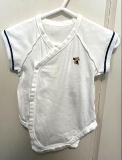 【未使用！】familiar ロンパース　50-60cm ギフト 袖付きロンパス / ファミリア familiar ロンパス (150103