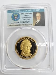 最高鑑定)フォッシュ中将 大型銀メダル PCGS鑑定済み SP62 金メッキ