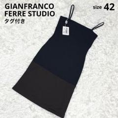 GIANFRANCO FERRE STUDIO パーティー　ドレス　ワンピース ドレスプラス DRESS+ レースシフォンドッキングワンピース