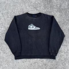 90s old stussy sweat black fade jordan - メルカリ