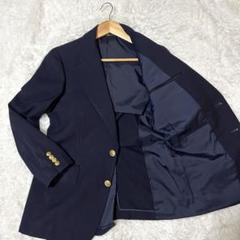 【極美品】ポロラルフローレン スーツセットアップ 金ボタン 150/140 古着 90s LAUREN Ralph Lauren 金ボタン ネイビー ウール