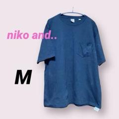 美品‼️Niko and...ブラックメンズ 半袖 無地Tシャツ Mサイズ